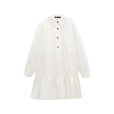 ZARA冬季新款女装灯芯绒连衣裙
